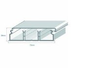 Миниканал 75х20 c 2-мя перегородками (метр) Efapel 10140 CBR